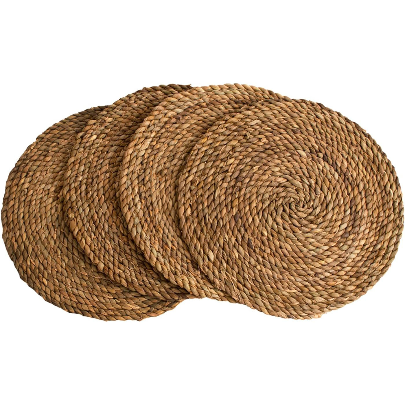 ผ้ารองจานถักทรงกลม