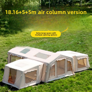 Tente de camping OULUO 4 personnes double couche en coton TC 3*2.1*2.1 2000-3000mm imperméable toutes <span class=keywords><strong>saisons</strong></span> protection UV épaissie - Product Image 6
