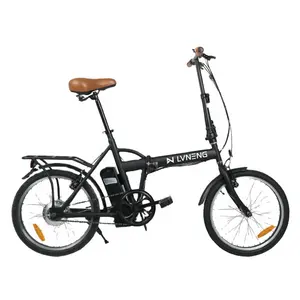 定制标志迷你中国电动自行车20英寸36V 200瓦电动自行车可折叠电动城市自行车