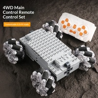 Châssis de voiture télécommandée compatible, blocs de construction électriques, module MOC roue McNamara, jouet de construction en plastique ABS 40 pièces