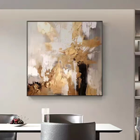 Peinture murale abstraite texturée en spirale de style rétro 3D, luxe léger, couleurs contrastées or et gris, décoration de salon, peinture à l'huile
