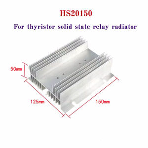 Radiador HS20150 para Relé de Estado Sólido con Aletas de Refrigeración, 125*50*150mm, Radiador de Aluminio - Product Image 5