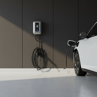 Nouvelle station de recharge pour véhicules électriques de type 2 NECS modèle 3012, 11 kW AC, avec entrée 380 V, noire