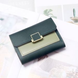 Fashionable Colorful <b>Small</b> Wallet Short Student Coin <b>Purse</b> Female Card Bag Wallets - Product Image 1