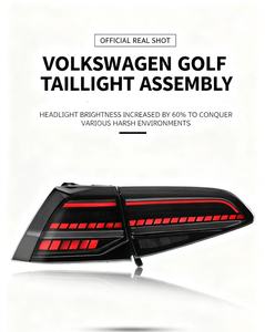 Feux clignotants MJ Plug and Play pour Volkswagen VW <span class=keywords><strong>Golf</strong></span> <span class=keywords><strong>7</strong></span> MK7 Mise à niveau des feux arrière 2013-2018 Feux <span class=keywords><strong>stop</strong></span> à LED - Product Image 3