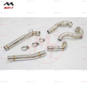 MERTOP RACE คุณภาพสูง SS304 Downpipe สำหรับ BEN Z AMG M178 C190 GT GTS GTC GTR ความร้อน Shield 2015-2017 Exhaust Downpipe - Product Image 1