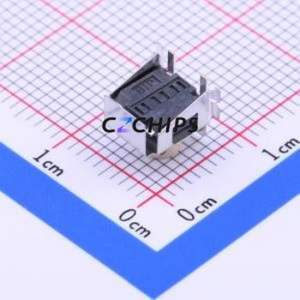 TA3-2W3K-V-T/R Tactile Switch SMD Switch Single Pole Single Throw Round Button Horizontal Mount 6mm - Product Image 2