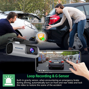 2K 1400P HD xe Dashcam kín đáo ẩn DVR 1080P Độ Phân Giải 24h đậu xe giám sát hỗ trợ Wifi ứng dụng MicroSD phía trước ghi âm - Product Image 2