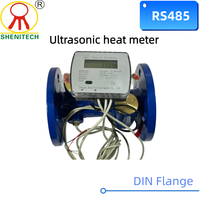 Industrial Ultrasonic Heat Meter Static Sensor Dual Cold Hot Water Flow Measurement Heating Network Flow Meter OEM Supported