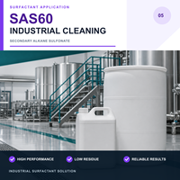 سلفونات الصوديوم الثانوية SAS60، برميل 160 كجم، مواد نسيجية دقيقة من بانشينغ، تقريبًا. ألياف طبيعية بنية صفراء بنقاء 60%