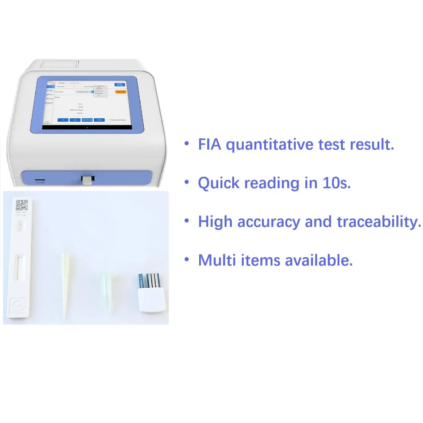Kit de prueba rápida para la salud de las mascotas, analizador químico y analizador de sangre