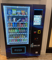 Distributeur automatique intelligent de boissons de casse-croûte de lait de libre service de 24 heures pour le thé de bulle