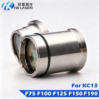 Lentille de collimation laser à fibre HXLASER avec support D30 F75 F100 F125 F150 F190, ensemble de lentilles de focalisation laser pour tête laser WSX KC13