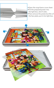 Double Sided Slim <span class=keywords><strong>LED</strong></span> hộp Đèn cho ngân hàng quảng cáo cho Mall Showcase và treo cửa sổ chiếu sáng - Product Image 2