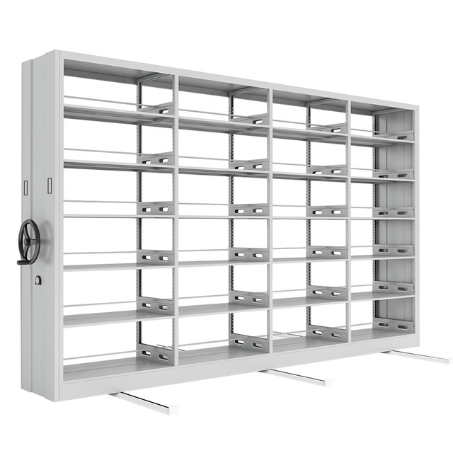 Mobile Shelving for Library Special Collections Steel Anti-Dust Mobile Compact Shelving
