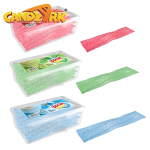 Bonbons gélifiés sucrés fruités halal, à la saveur de réglisse, en bande, à mâcher, doux et moelleux, en sachet, fabrication OEM, étiquette privée personnalisée - Product Image 2