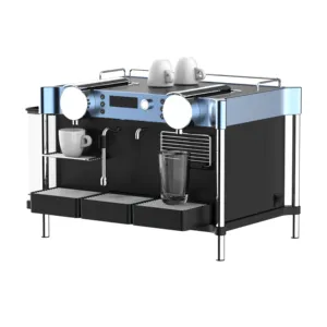 Kolay kullanım 2 grup yüksek kaliteli restoran kapsül ticari kahve makinesi