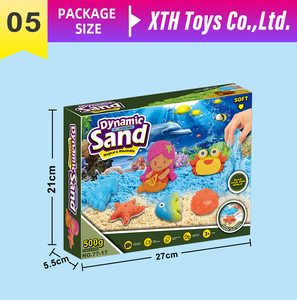 Nouveaux trésors de sirène jouer du sable bricolage espace magique sable avec des <span class=keywords><strong>animaux</strong></span> marins moule accessoires sable sensoriel activité jouets pour enfants - Product Image 6