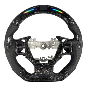 Volante Personalizado de Fibra de Carbono con Detalles Plateados y Pantalla LED de RPM para <span class=keywords><strong>Lexus</strong></span> <span class=keywords><strong>IS</strong></span> RC GS NX 500 350 300h <span class=keywords><strong>250</strong></span> F Sport 2013-2025 - Product Image 1