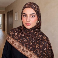 Nouveau Hijab Premium Sharut pour Femmes Musulmanes – Foulard Léger, Doux et Respirant, Élégant en Pashmina Imprimé Pashmodal Modal
