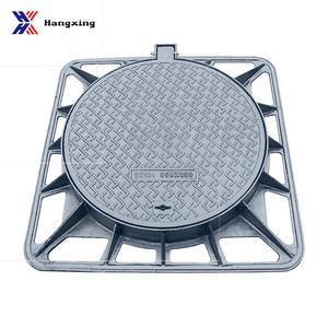 Couvercle de regard en fonte ductile rond et carré EN124 <span class=keywords><strong>300</strong></span>*<span class=keywords><strong>300</strong></span> 400*400 certifié CE/ISO9001 de la marque Hangxing pour le drainage des eaux pluviales - Product Image 2