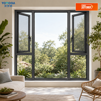 Ventana de Aluminio de Doble Hoja con Diseño de Color Personalizado para Proyectos de Renovación de Apartamentos