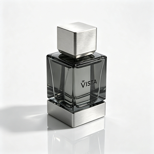 Tapas Magnéticas Personalizadas de Lujo, Botellas de Perfume Cuadradas Transparentes Esmeriladas de 30 ml, 50 ml, 100 ml con Pulverizadores y Cajas de Empaque - Product Image 1