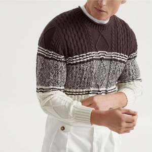 Suéter de cuello redondo para hombre, ropa de invierno de punto de lana transpirable de manga larga, suéter de punto de nuevo diseño para hombre - Product Image 2