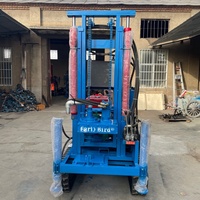 Machine de forage hydraulique sur chenilles haute performance 100m 200m 30HP pour puits d'eau