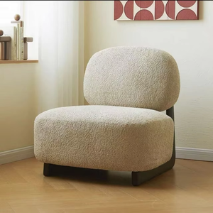 Fauteuil d'appoint rembourré, fauteuil lounge à texture douce, chaise d'appoint pour salon - Product Image 5