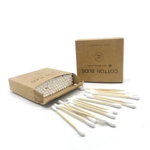 2020 Hot sale private label bamboo sticks medical cotton buds swabs - Product Image 4
