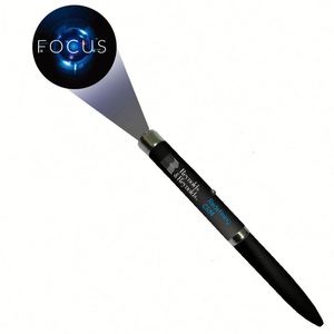 Custom Metal Logo Projection Ballpoint <b>Pen</b> with LED Light, Rotating Oil Ink Promotional Ad Projector <b>Pens</b> for Corporate Gifts - Product Image 2