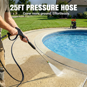 New Portable Commercial Heavy Duty High 3500 Psi Stainless Steel <b>Car</b> Wash Shop Surface Cleaner 25 Ft - Product Image 3