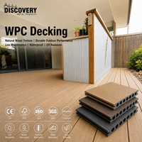 Planches de terrasse en WPC écologiques modernes de qualité supérieure, imperméables, pour l'extérieur, co-extrusion, pour piscine