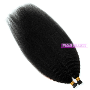 VMAE – extensions de cheveux humains vierges, cuticules alignées, pré-collées, I TiP kératine Curl, crépus lisses, <span class=keywords><strong>Micro</strong></span>-lien, 100g - Product Image 4