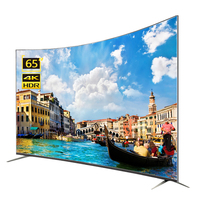 Téléviseur à écran incurvé 65 pouces, Google WebOS, Android Smart TV, téléviseur 65 pouces 4K UHD LED