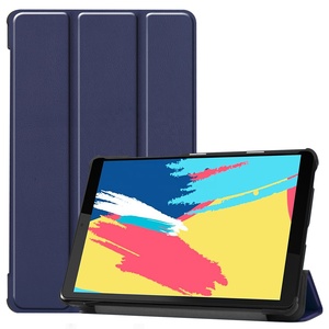Sottile A Tre Ante Del Basamento di Vibrazione DELL'UNITÀ di ELABORAZIONE Della Copertura Custodia In Pelle Per Tablet Lenovo <span class=keywords><strong>Tab</strong></span> <span class=keywords><strong>M8</strong></span> 8 Pollici FHD TB-8705F TB-8705N HD TB-8505F TB-8505X 2020 - Product Image 6