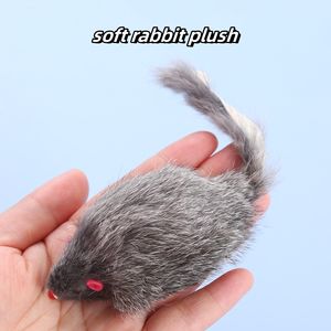 Juguete Interactivo para Gatos: Ratón de Peluche Grande con Sonido de Piedra Arenisca para Simular la Caza de Ratones - Product Image 4