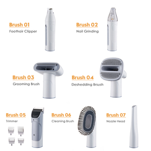 7-In-1 Verzorgingsset Voor Huisdieren Elektrische Haarstofzuiger Kattenverzorging - Product Image 3