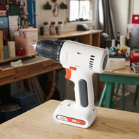 Perceuse sans fil rechargeable de 12V, perceuse sans fil à vitesse unique, batterie au lithium, perceuse à conducteur