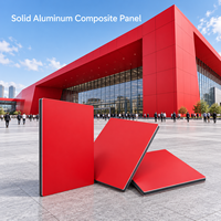 Panneau composite en aluminium massif de 3 mm 1220x2440 mm couleur crème pour la décoration murale de cuisine