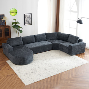 Ensemble de canapé d'angle en forme de U, design moderne, emballé sous vide, livraison économique, compressé, pour 5-6 places, 18265 - Product Image 2