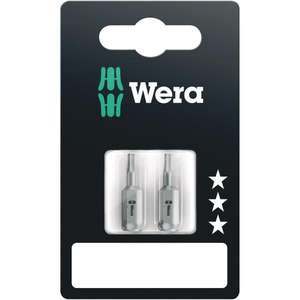 WERA - 05073052001 embouts hexagonaux (2 pièces) (emballage libre-service)-EAN 4013288202512 INSERTS POUR EMBOUTS DE VISSAGE - Product Image 1
