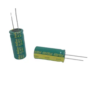 Condensateur électromagnétique en Aluminium 18*40 AL 105C, 400v 180uf, 500 h, haute qualité
