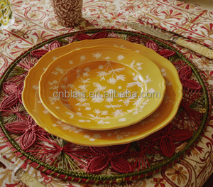 Vente en gros de <span class=keywords><strong>vaisselle</strong></span> en céramique élégante de luxe <span class=keywords><strong>vaisselle</strong></span> en porcelaine de mariage populaire en rouge <span class=keywords><strong>vert</strong></span> bleu pour la maison cuisine - Product Image 6