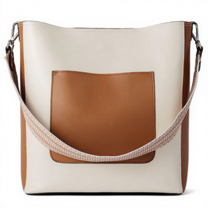Sac à main décontracté pour femme en cuir véritable, avec double bandoulière, fermeture éclair étanche, durable et portable, 3L+ - Product Image 2