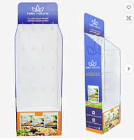 Présentoir multi-faces en carton FCS recyclable pour produits de maternité et de puériculture / Sucettes / Biberons