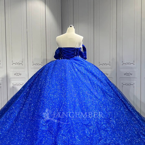 Robes de Quinceañera inspirées de <span class=keywords><strong>Fairy</strong></span> <span class=keywords><strong>Tail</strong></span>, bleu royal, Azul Vestidos De 15 Xv Anos Debutantes Para 15 Jancember - Product Image 5