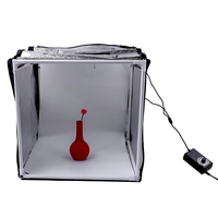 Portable 60CM LED Photo Studio boîte d'éclairage Portable Photo boîte 3 couleurs pour bijoux vidéo photographie USB fait tissu en aluminium