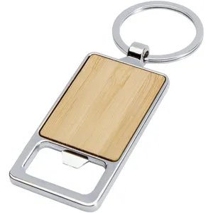 Porte-clés en bambou, gadgets écologiques - Product Image 1